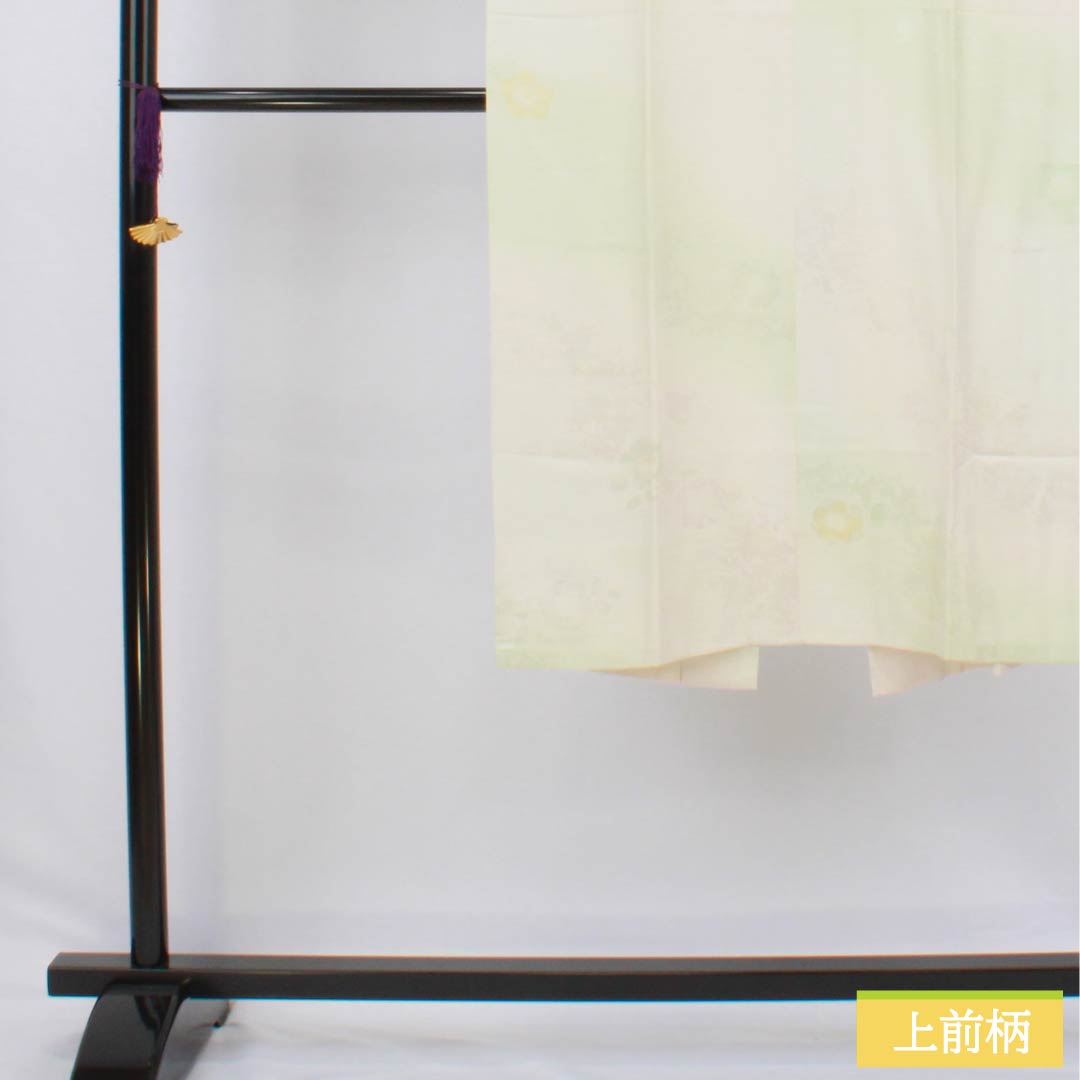 長襦袢 正絹 Sランク 身丈120cm 裄丈60.5cm 単衣 ボカシ染 吉祥文様 緑系 1129000752119