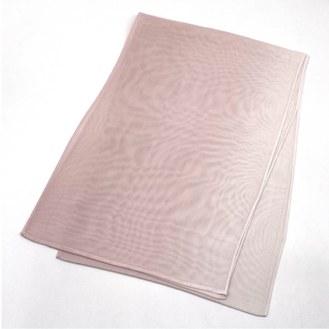 帯揚げ 正絹 NEWランク セミフォーマル 桜色(さくらいろ) グラデーション 夏物 単色 長さ約180cm 幅約29.5cm ピンク系 1136001011913