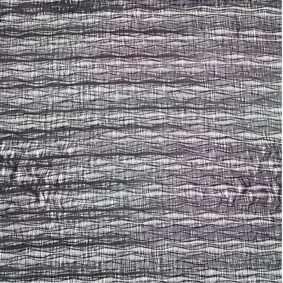 袋帯 深紫色(ふかきむらさきいろ) 夏帯 横段 帯丈442cm 正絹 Aランク 六通 カジュアル グラデーション系 1123007243399