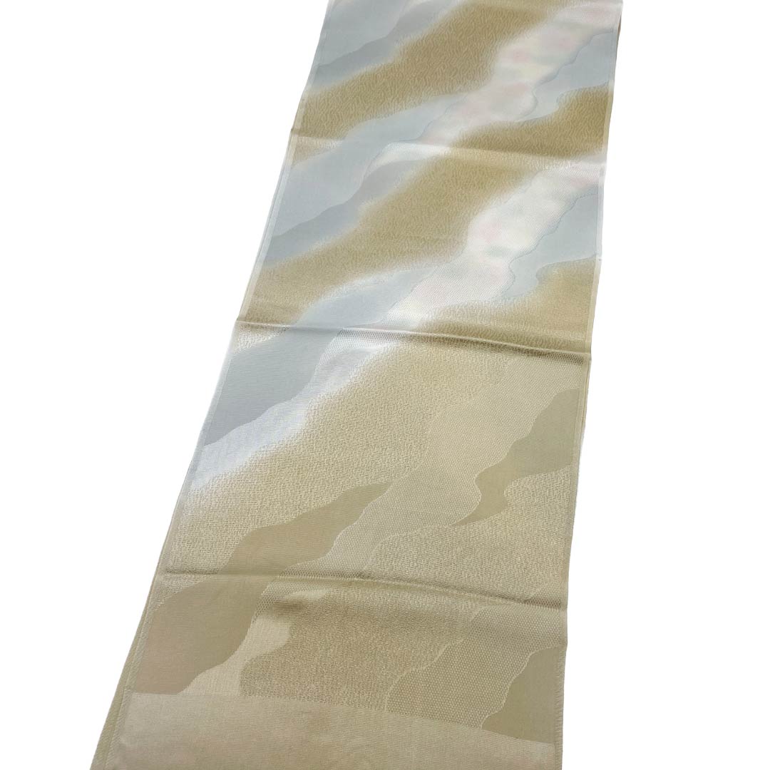 帯揚げ 正絹 Sランク セミフォーマル 薄鼠色(うすねずいろ) 砥粉色(とのこいろ) 古典柄 長さ約184cm 幅約30cm グレー系 1136003612922