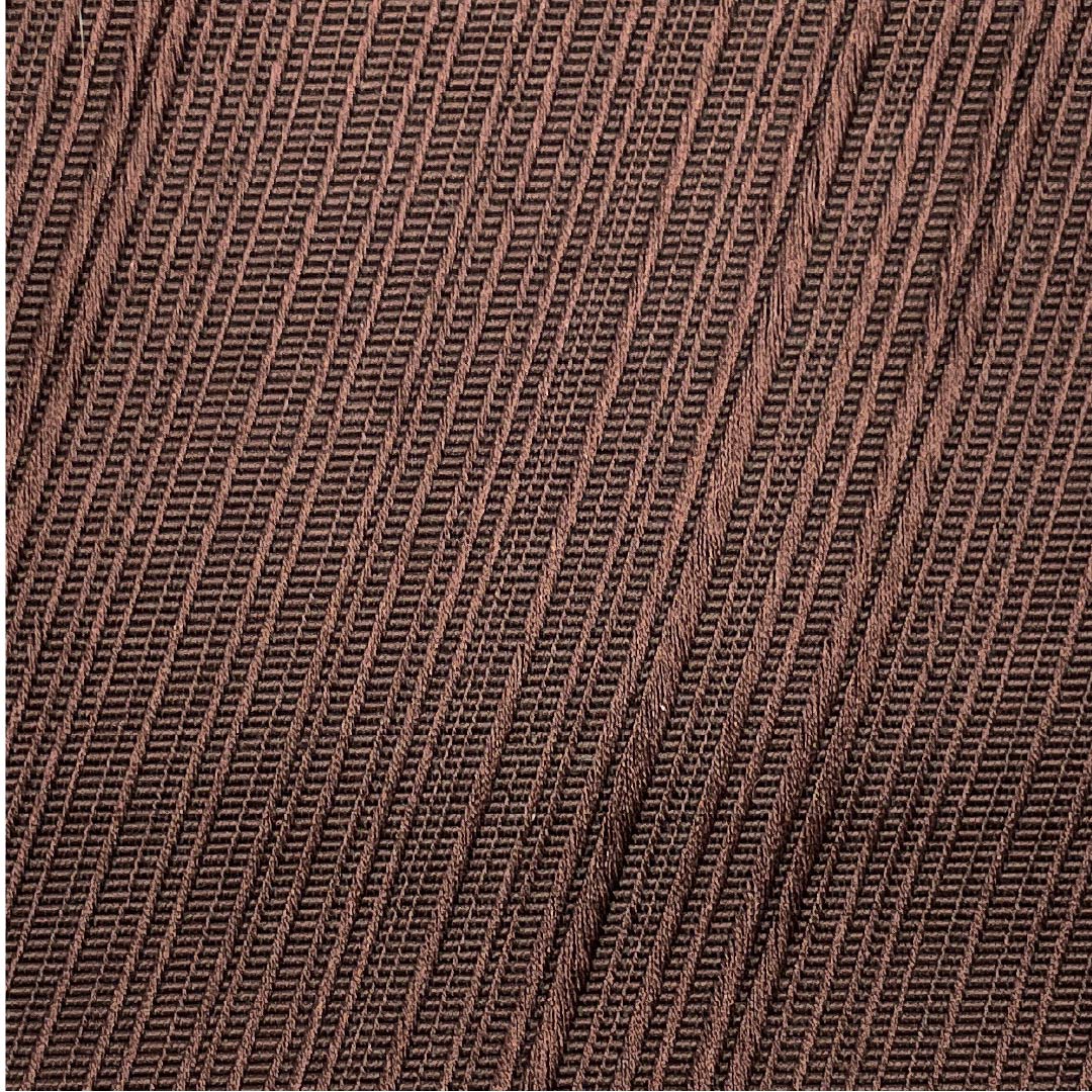 (未仕立)角帯 木綿 焦色(こがれいろ) 斜め線 帯丈404cm 幅10cm Sランク 茶系 1134000462914