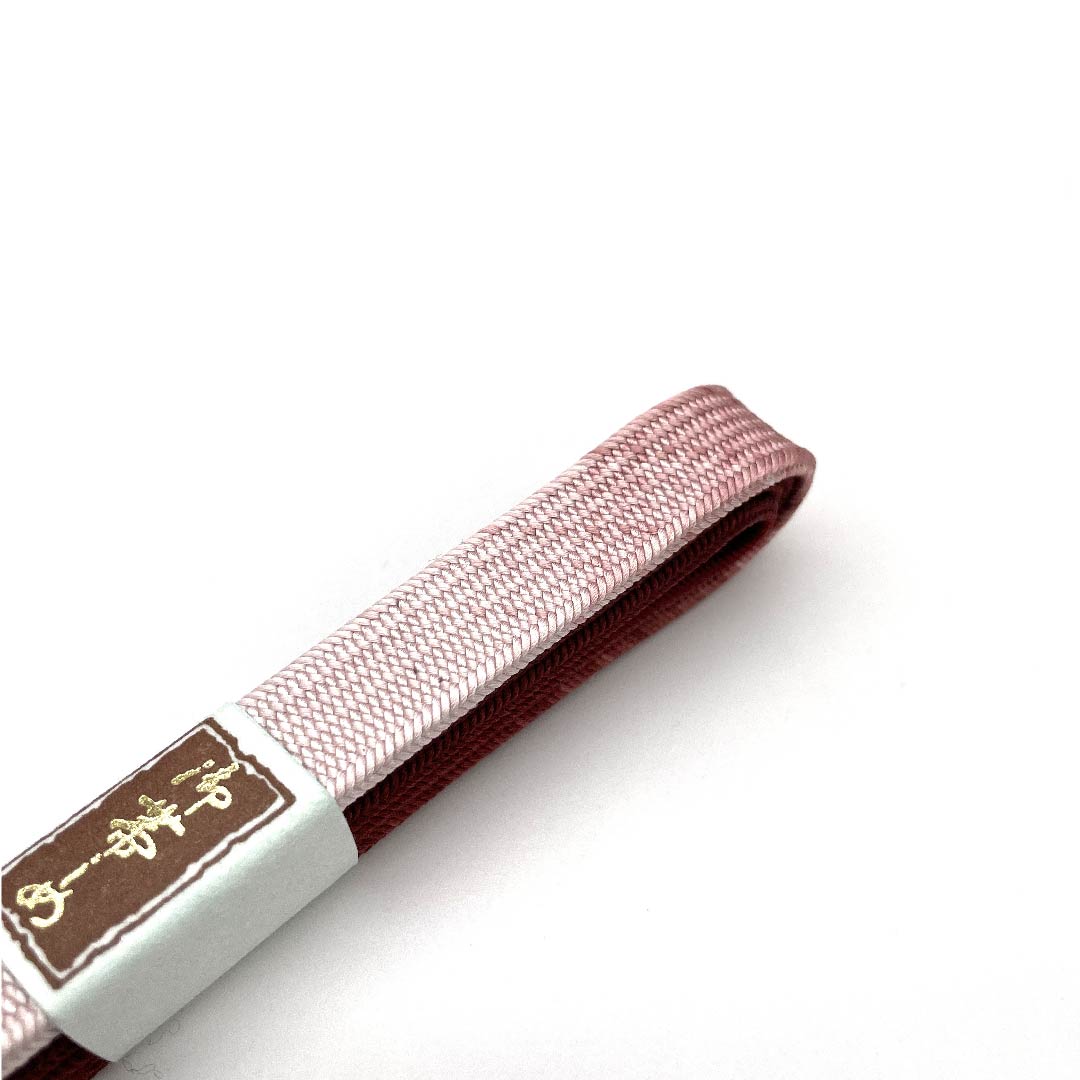 (新古品) 帯締め 正絹 四分紐 赤銅色(しゃくどういろ) 翠嵐工房 新古品 長さ約165cm 幅約1.2cm セミフォーマル Sランク 赤系 1135001202912