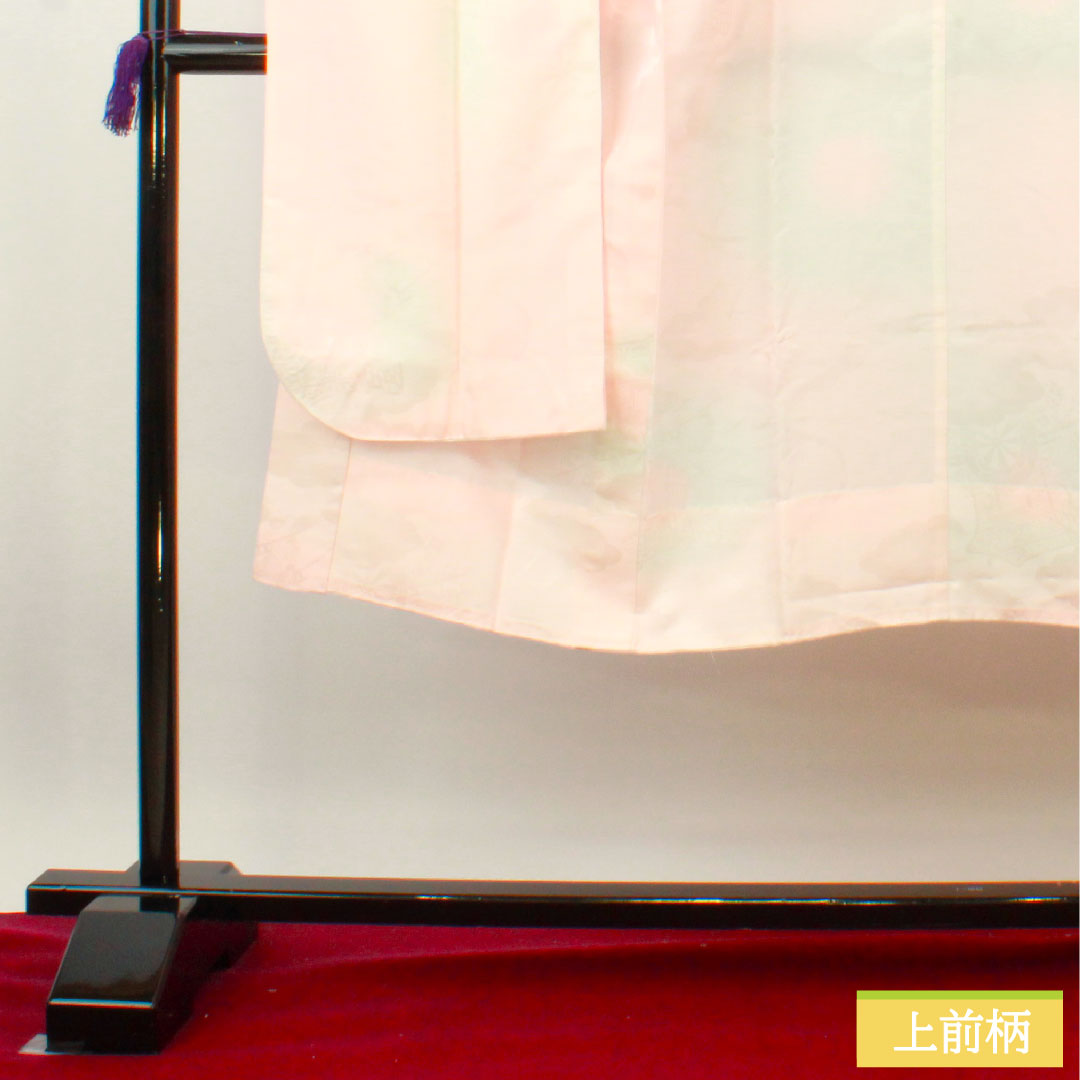 長襦袢 ポリエステル 身丈134.5cm 裄丈66cm 単衣 振袖用 ボカシ染 Bランク ピンク系 1129000644413