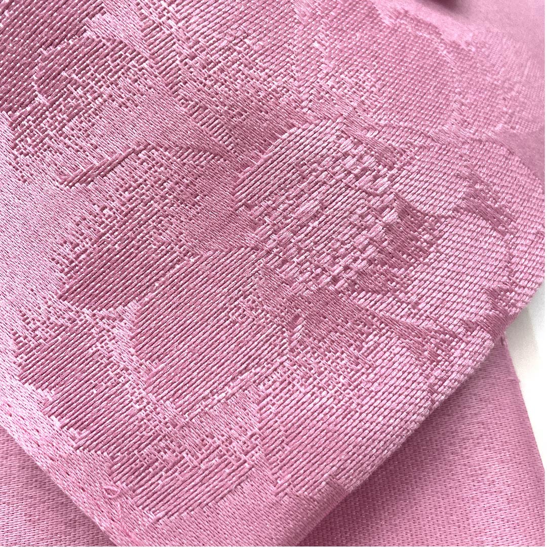 作り帯 ポリエステル 洎夫藍色(さふらんいろ) 花模様 帯飾り 浴衣用 Sランク ピンク系 1131000592913