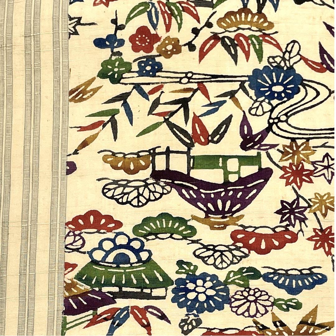 名古屋帯 東京白茶色 茶屋辻 帯丈368cm 正絹 六通 カジュアル ベージュ系 1124004044325 名古屋仕立て