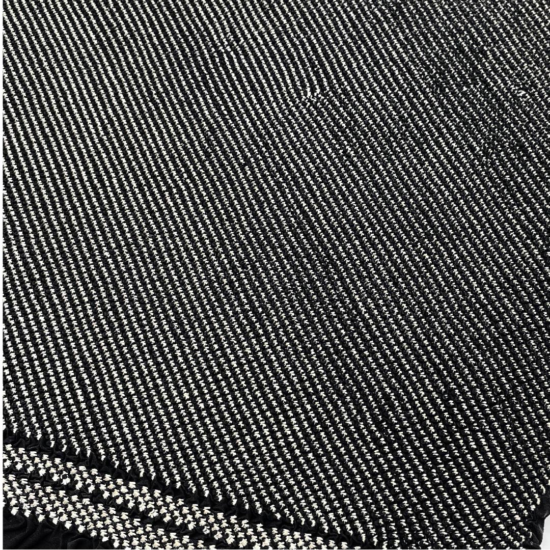 兵児帯 正絹 総絞り 帯丈252cm 幅24.5cm Sランク 黒系 1134000332910