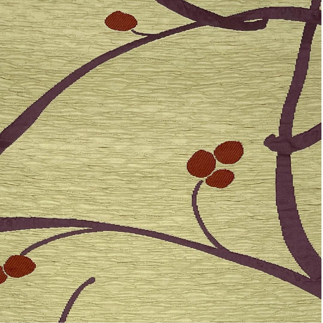 (Unmade) Fukuro Obi (Dried Color) Nuts Abstract Pattern Obi Length 457cm Pure Silk NEW Rank Six-way Casual Beige 1123008461425