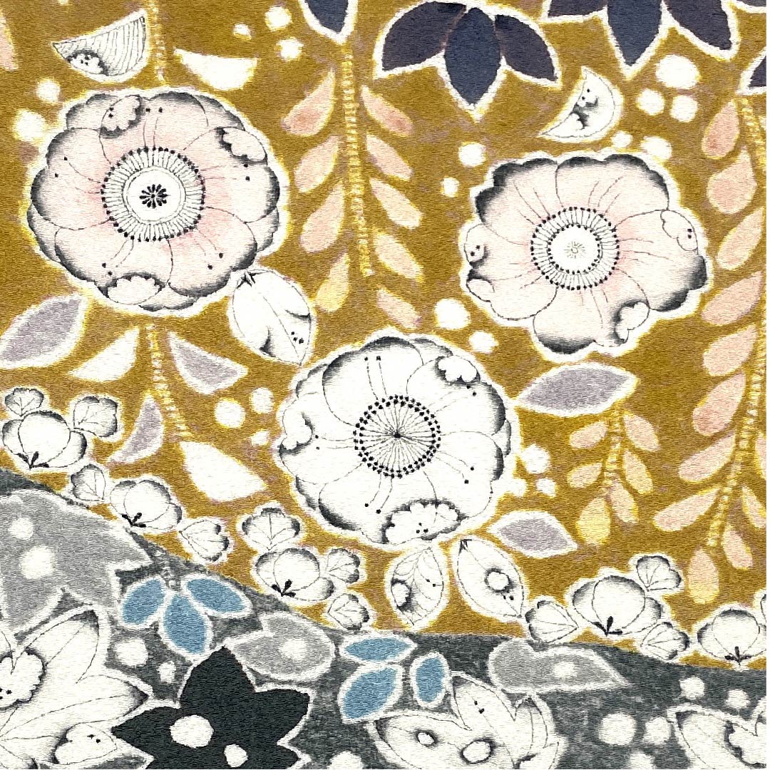 名古屋帯 素色 辻ヶ花模様 古典柄 帯丈378cm 正絹 Sランク ポイント柄 セミフォーマル 白系 1124005042311 名古屋仕立て