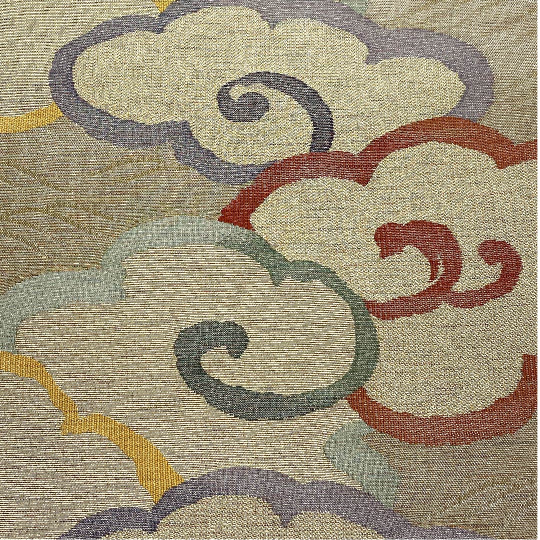 Fukuro Obi with Cloud Flying Pattern, Length 440cm, Pure Silk, S Rank, Six-pass, Semi-formal, Gradient, 1123007892399