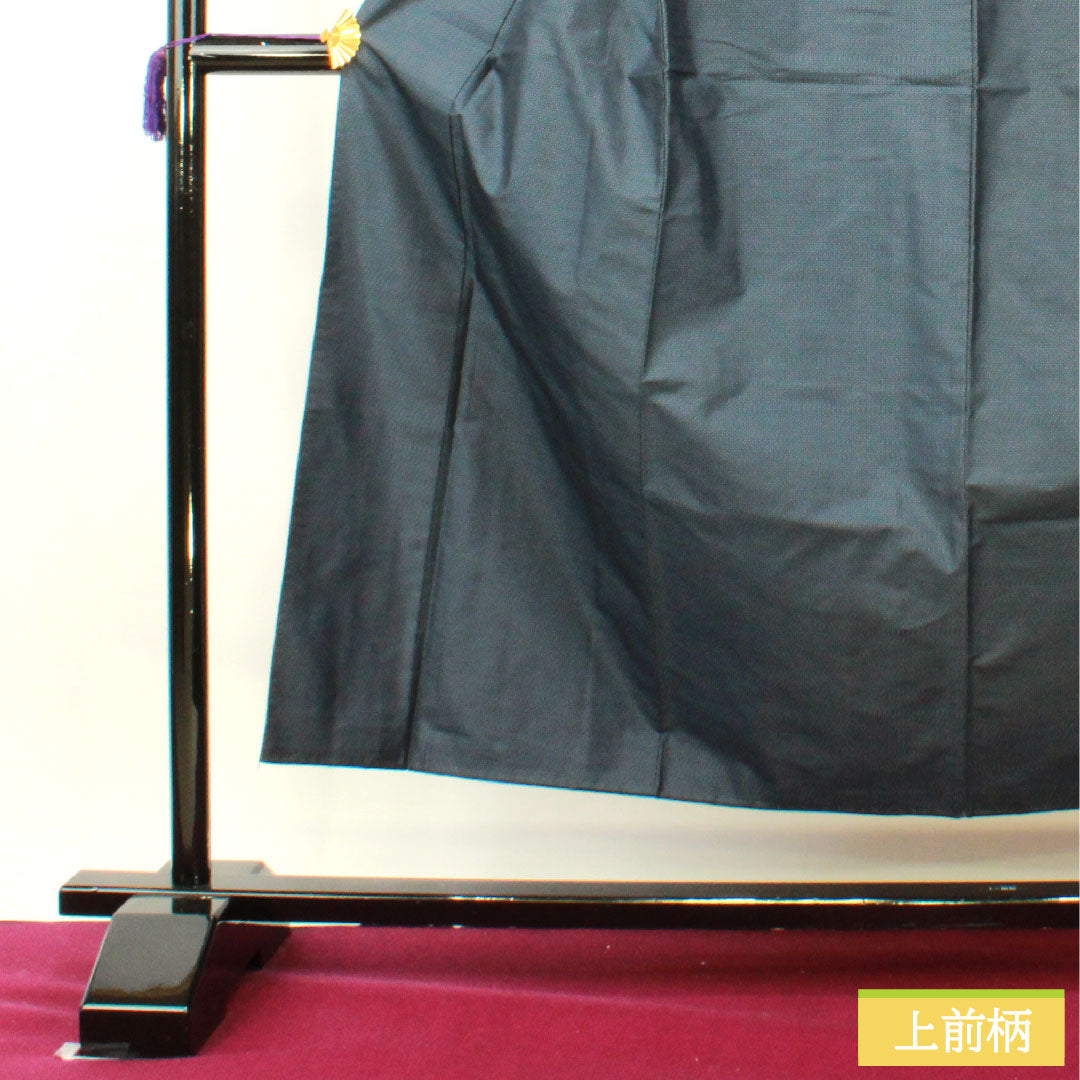 男物 正絹 身丈153.5cm 裄丈71cm 大島紬 緯総絣 Sランク 袷 紺系 1119000842518
