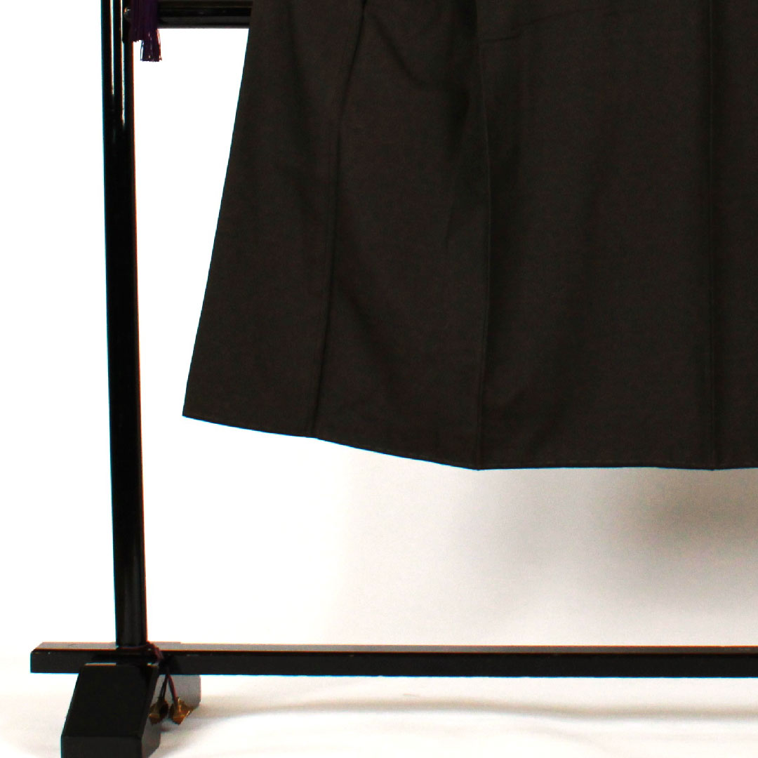 男物 身丈137cm 裄丈66cm 幾何学模様 着物単品 正絹 Aランク 袷 茶系 1119000303314