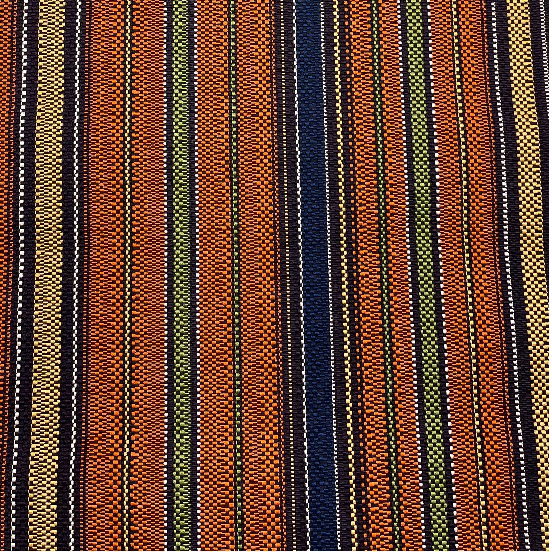 名古屋帯 銅色 博多織 幾何学模様 帯丈354.5cm 正絹 Sランク 全通 カジュアル 茶系 1124004932314 松葉仕立て