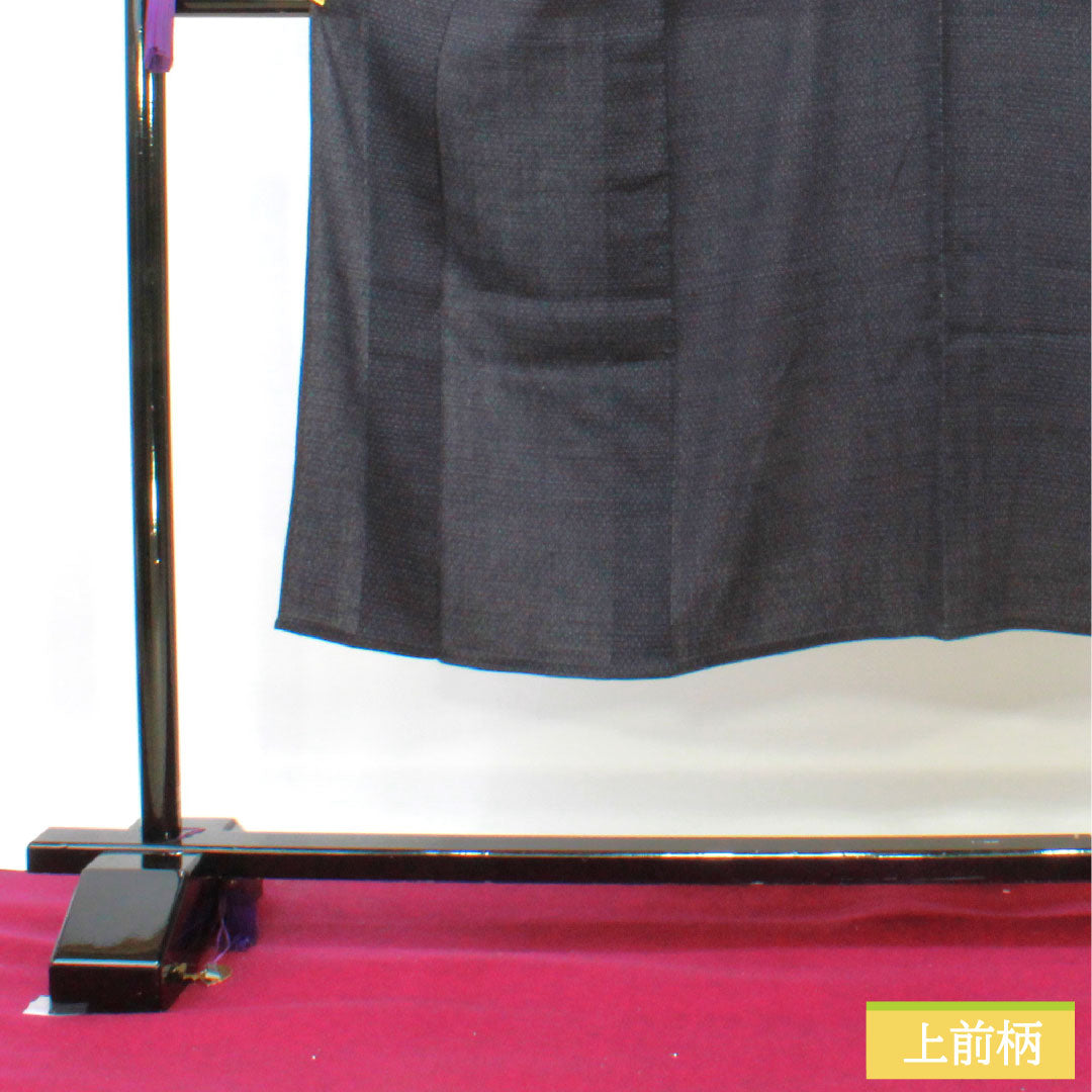 紬 正絹 身丈141cm 裄丈61.5cm 本藍染 十字絣 Sランク 単衣 紺系 1116003182118