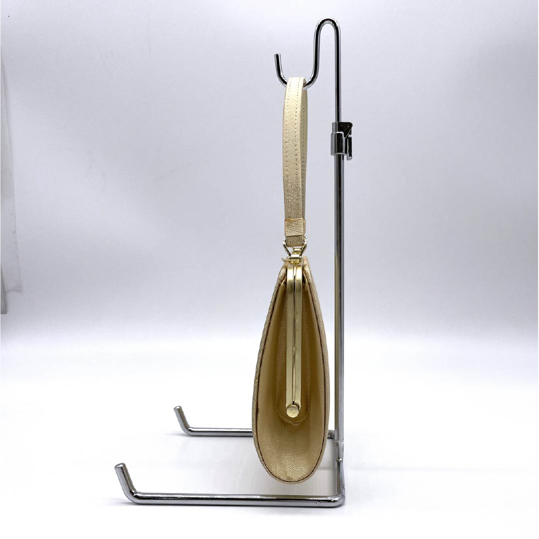 (新古品)草履バックセット フォーマル 金色(きんいろ) 未使用品 古典柄 花柄 Lサイズ 金系 Aランク 1133000193421