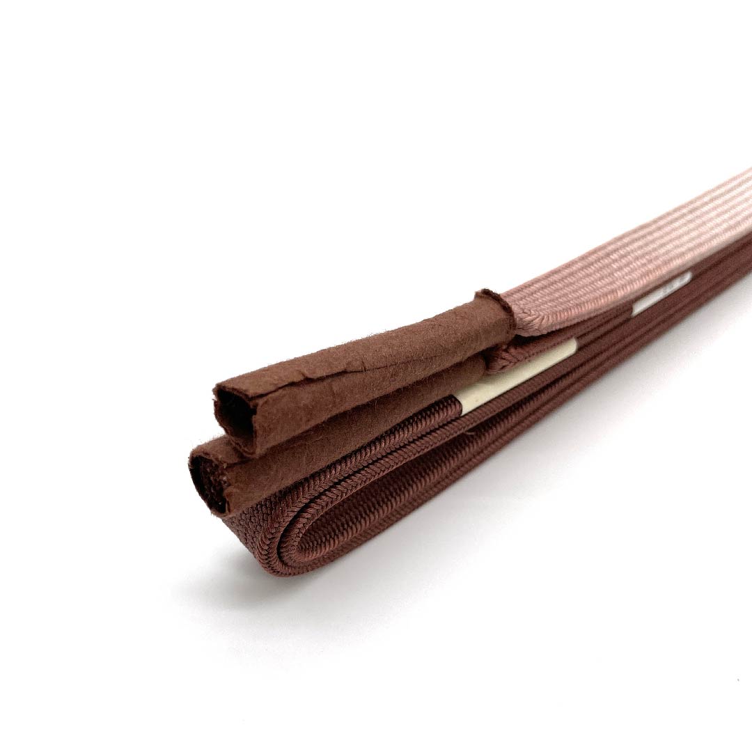 (New old stock) Obi-jime (belt sash) made of pure silk, quarter-length string, chestnut plum color, pale white color, Suiran Kobo, new old stock, length approx. 165cm, width approx. 1.2cm, casual, A rank, purple, 1135002053320