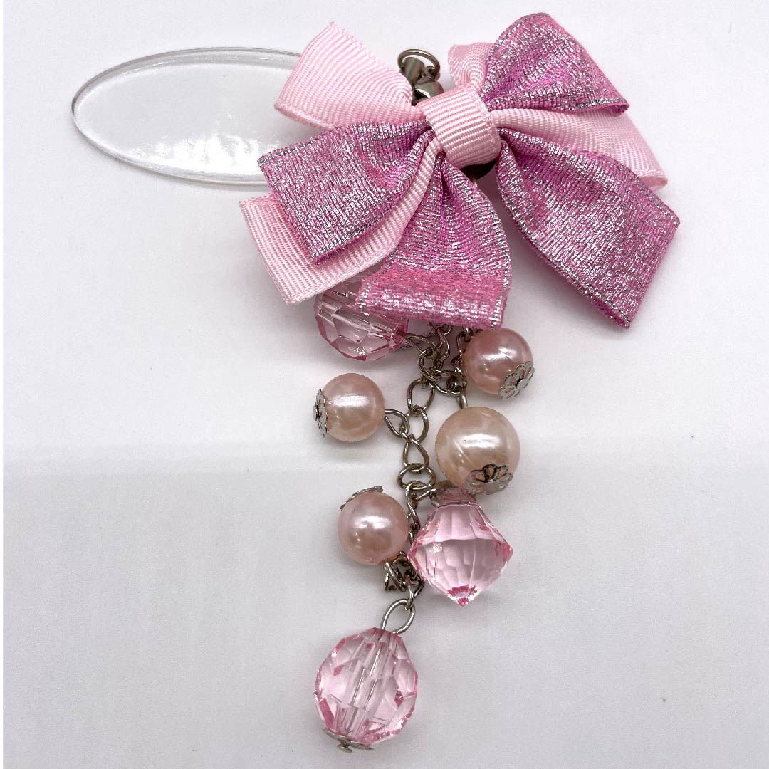 Ready-made obi, polyester, saffron blue, flower pattern, obi decoration, for yukata, S rank, pink, 1131000592913