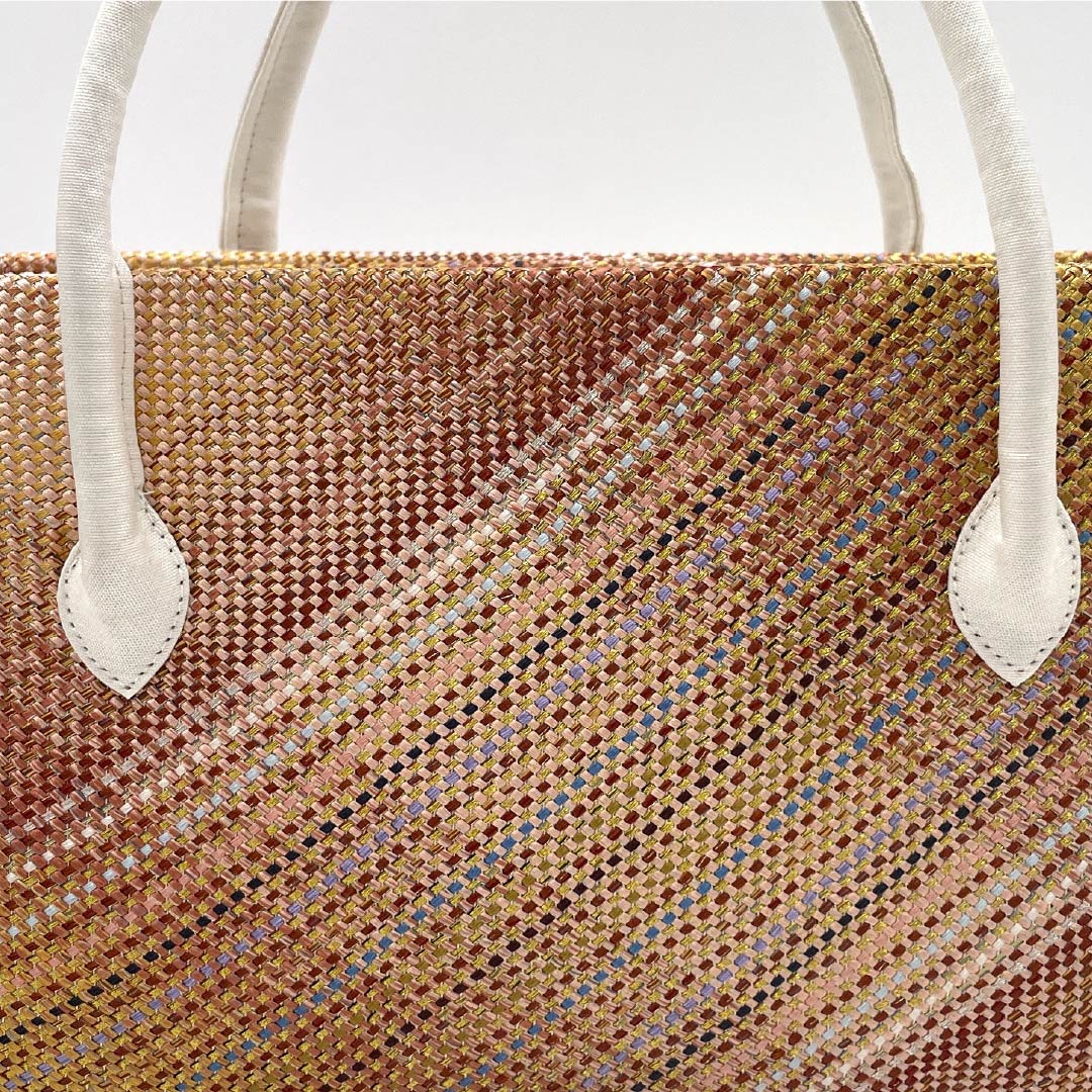 (新古品)和装バッグ セミフォーマル NEWランク 三軸組織 西陣織 利休バッグ グラデーション系 113900093199