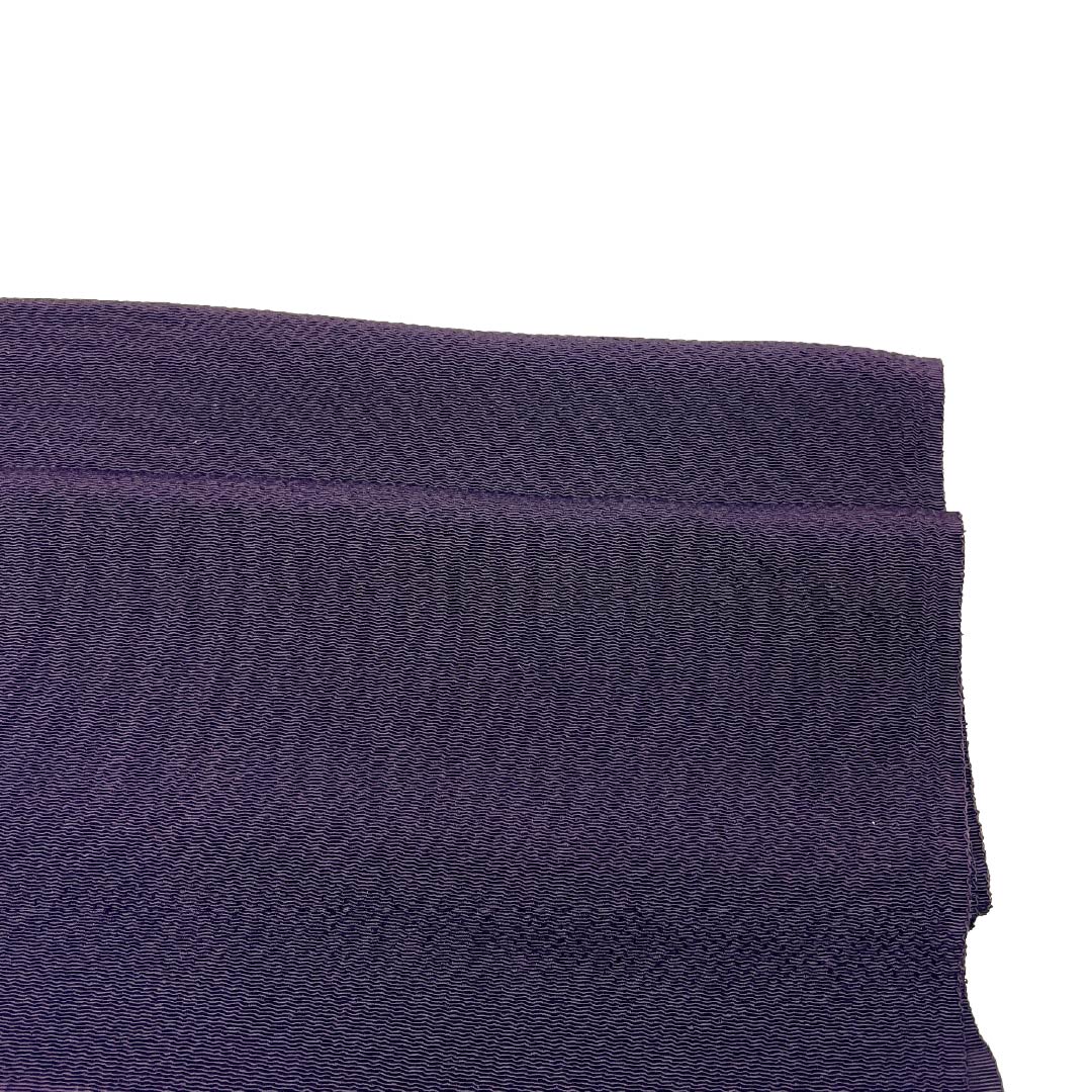 帯揚げ 正絹 Aランク カジュアル 紫黒色(しこくしょく) 無地 ちりめん地 長さ約172cm 幅約29.5cm 紫系 1136005103920