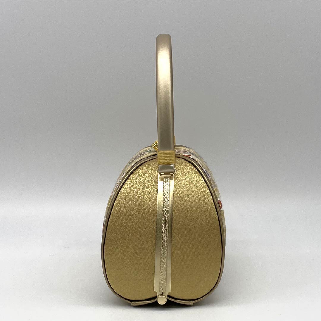 (新古品)草履バッグセット フォーマル NEWランク 七宝 帯地 低反発草履 Laソール Lサイズ 金系 1133000481421