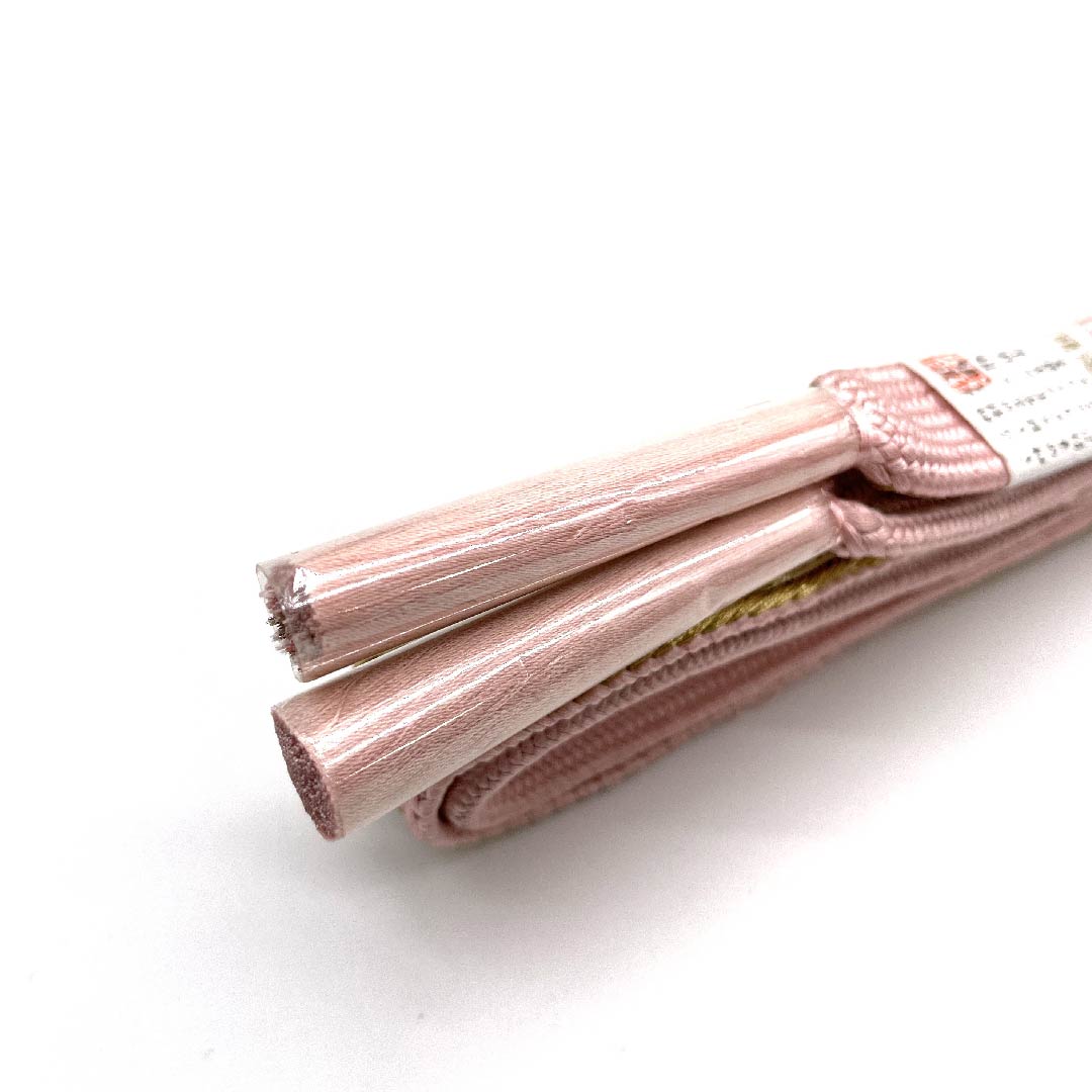 (新古品) 帯締め 正絹 四分紐 浅紅色(あさべにいろ) 特選金銀糸 金属糸使用 新古品 長さ約168cm 幅約1.5cm セミフォーマル Sランク ピンク系 1135001172913