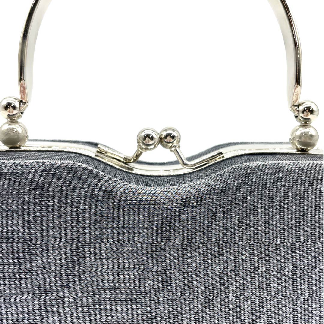 パーティバッグ セミフォーマル 錫色(すずいろ) グレー系 Aランク 113900002322