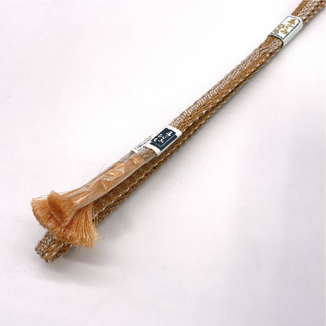 (新品)帯締め 正絹 NEWランク 杏子色(あんずいろ) 単衣用 夏用 長さ約168cm 幅約1.2cm カジュアル 橙系 1135005561326