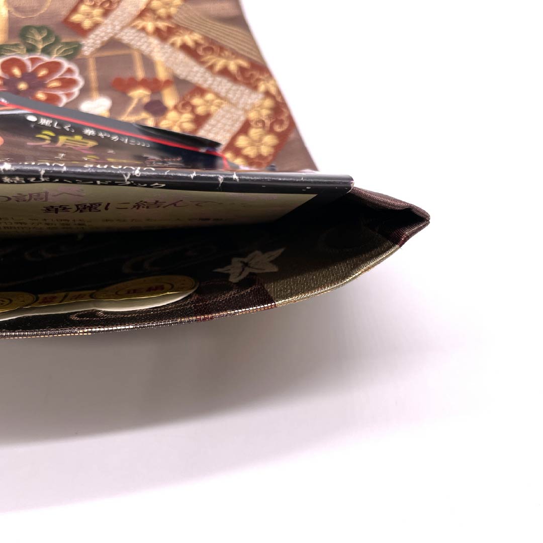 (未仕立)半幅帯 正絹 古典柄 花唐草 菊 帯丈438cm グラデーション系 Sランク 1125001792499