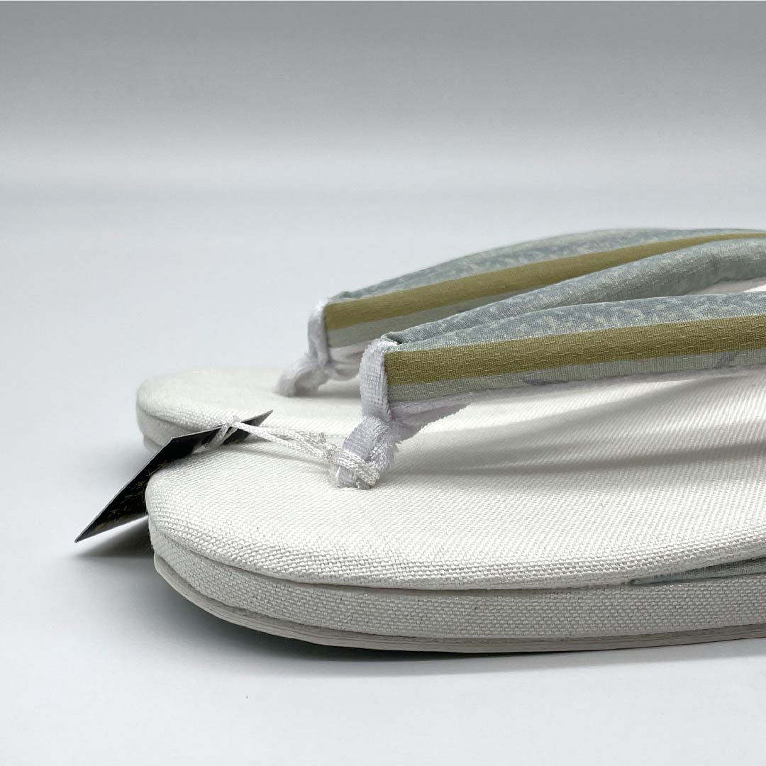 (New) Zori Sandals, Linen, NEW Rank, Summer Zori Sandals, Linen Zori Sandals, Made in Japan, For Summer, Length 24cm, L Size, White, 1122001721411