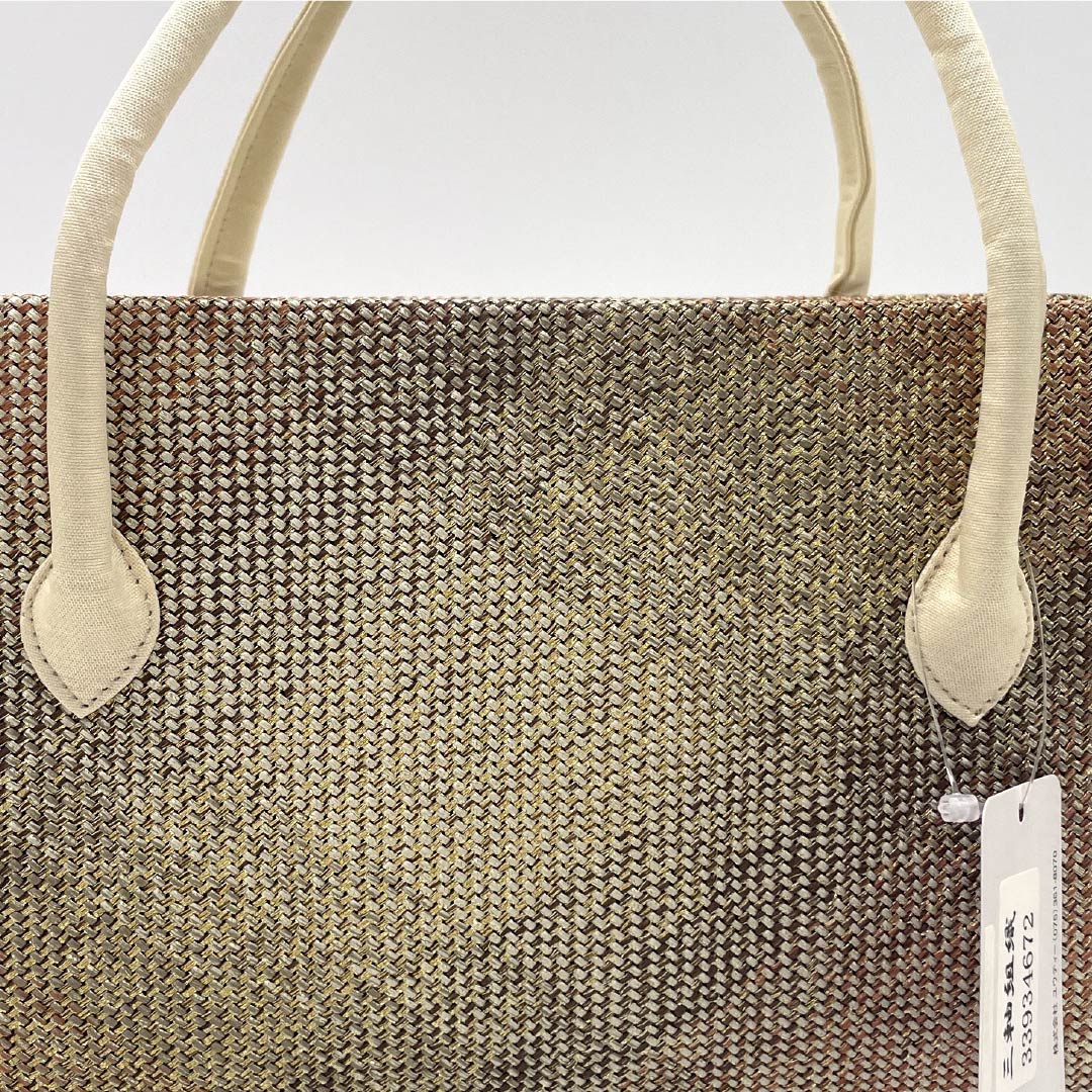 (新古品)和装バッグ セミフォーマル NEWランク 三軸組織 西陣織 利休バッグ グラデーション系 113900095199