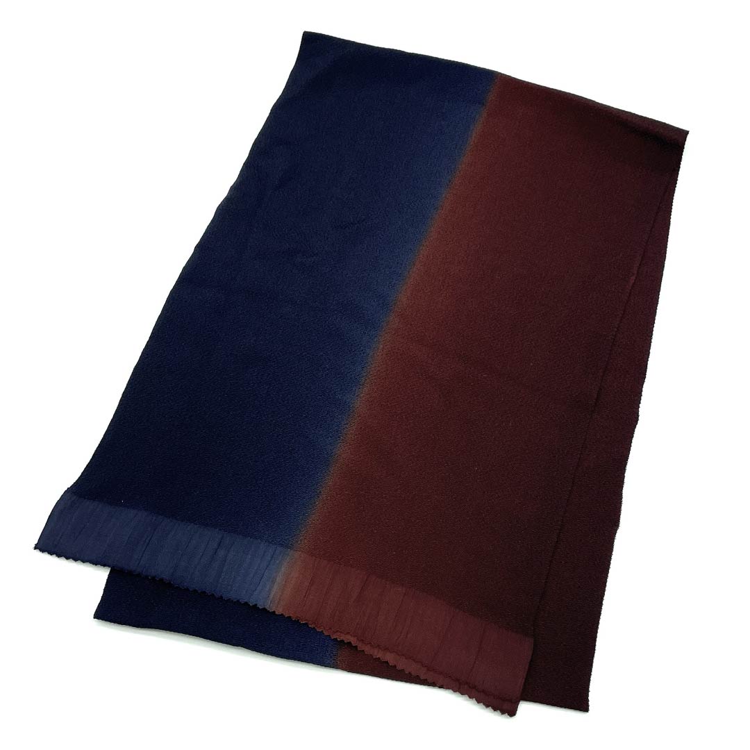 Obiage Silk S Rank Casual Dark Blue (noukon-iro) Dark Brown (kogare-iro) Bicolor Length approx. 179cm Width approx. 29.5cm Gradation 1136002922999