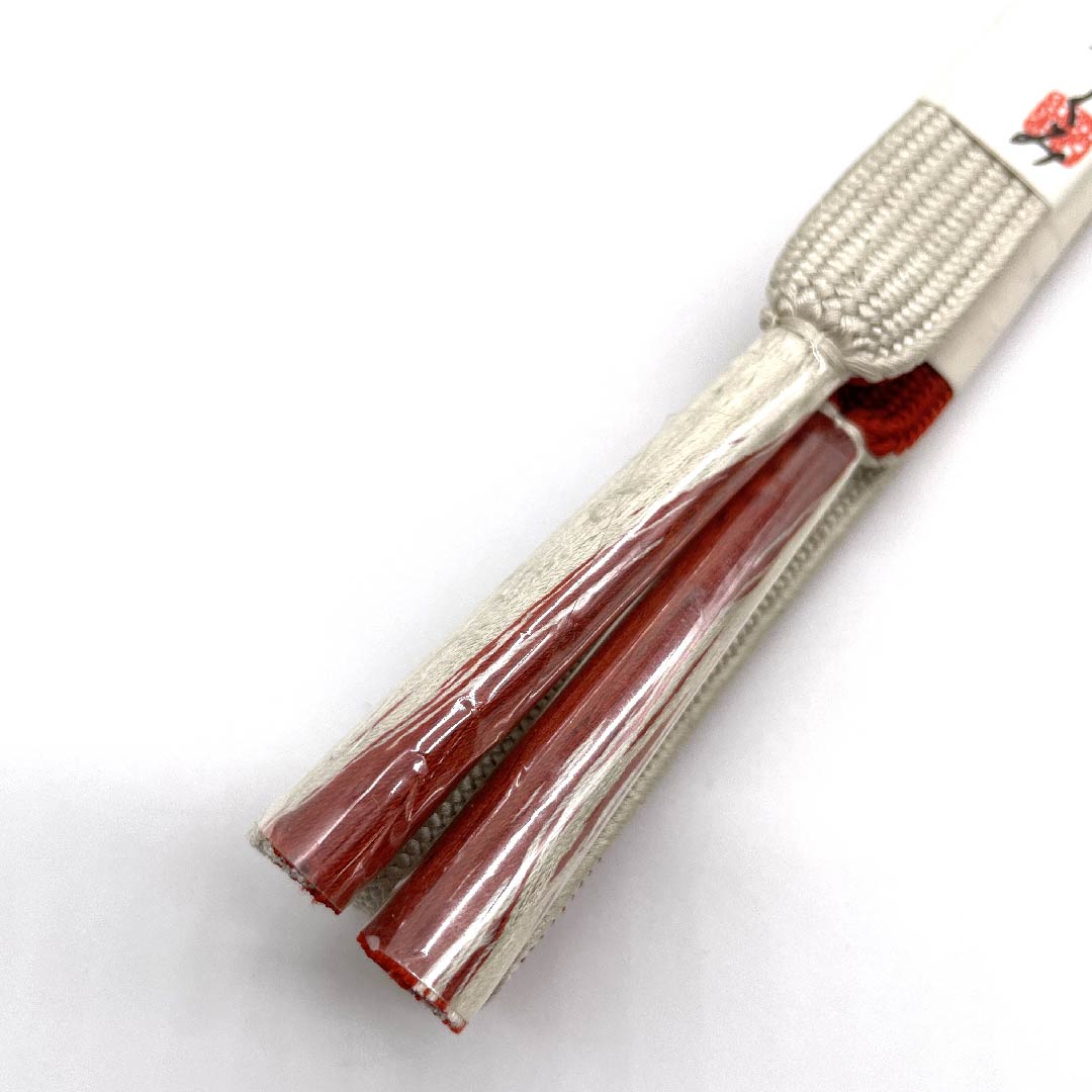 (新古品) 帯締め 正絹 四分紐 象牙色(ぞうげいろ) 手組紐 幾何学模様 新古品 長さ約164cm 幅約1.5cm カジュアル Sランク 白系 1135000122911