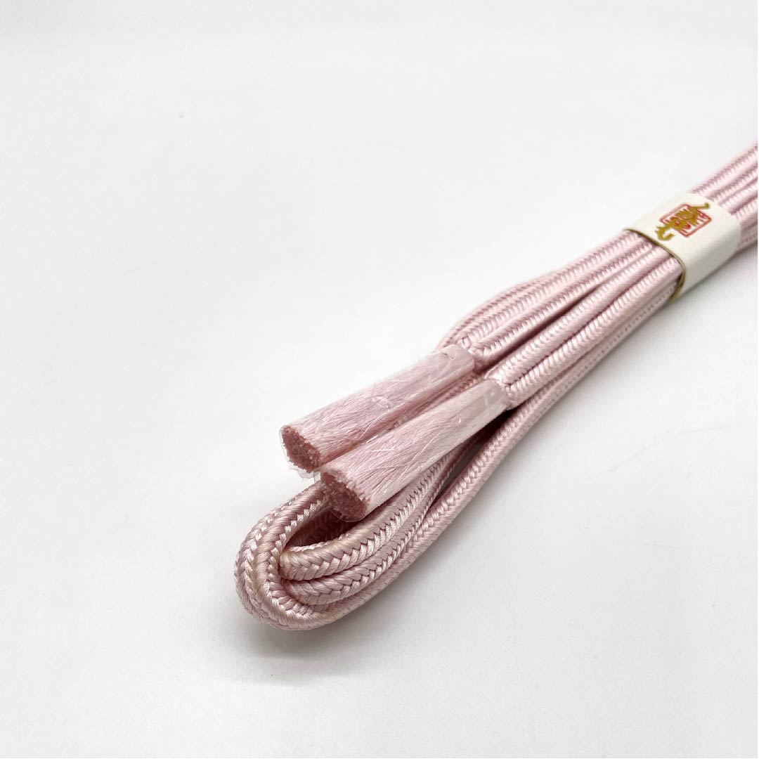 (New old stock) Silk obijime (sash band) Sakurairo (cherry blossom color) Crown set New old stock Length approx. 156.5cm Width approx. 1cm Semi-formal B rank Pink 1135003794313