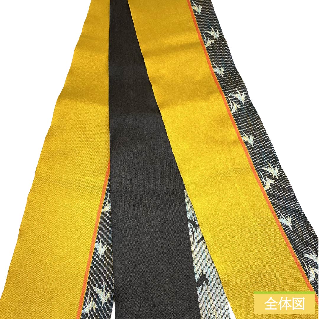 半幅帯 ポリエステル Sランク 琵琶茶色(びわちゃいろ) うさぎ 広幅 リバーシブル 帯丈349cm 橙系 1125003632326