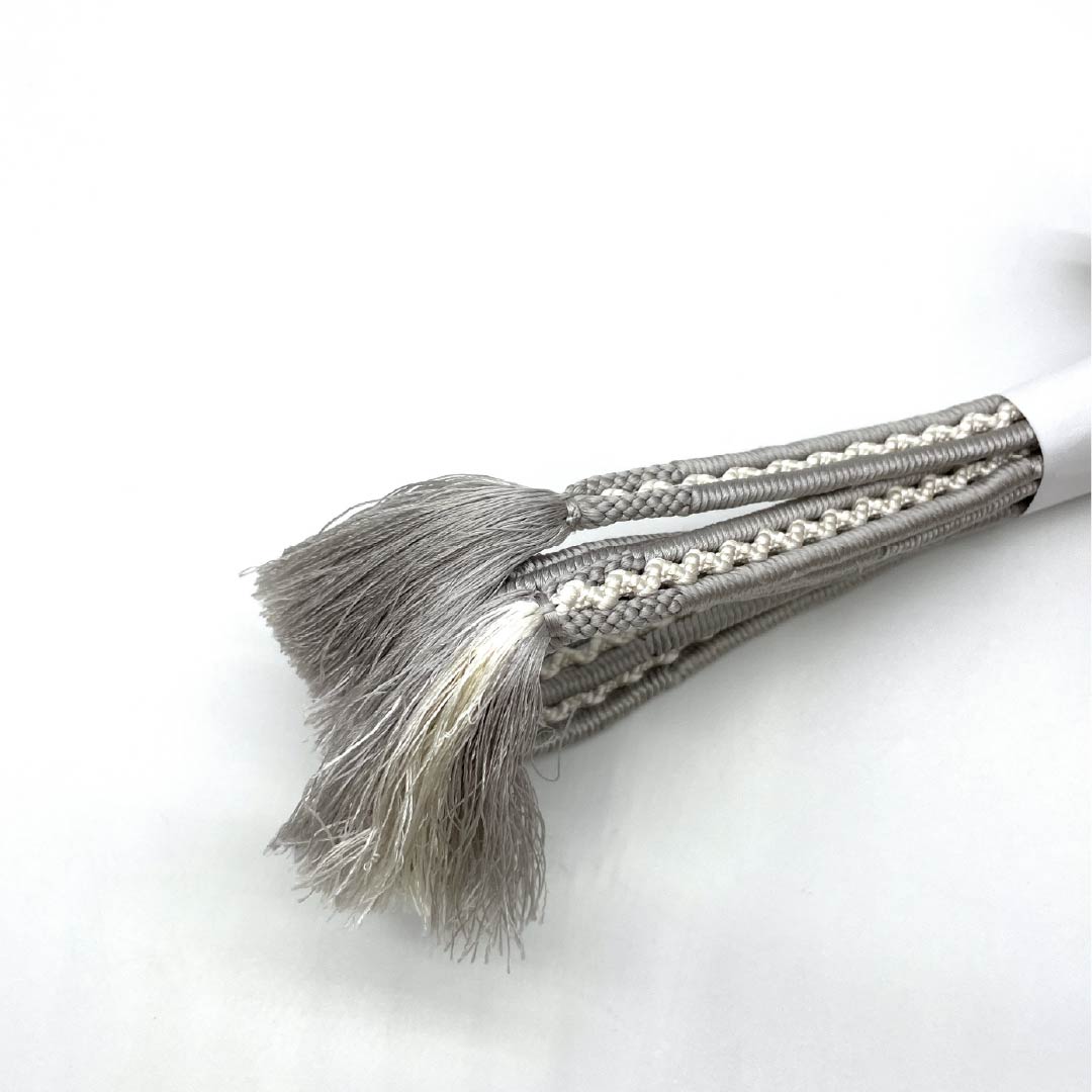 帯締め 正絹 Sランク 薄墨色(うすずみいろ) 夏用 長さ約165cm 幅約1cm セミフォーマル グレー系 1135006172322