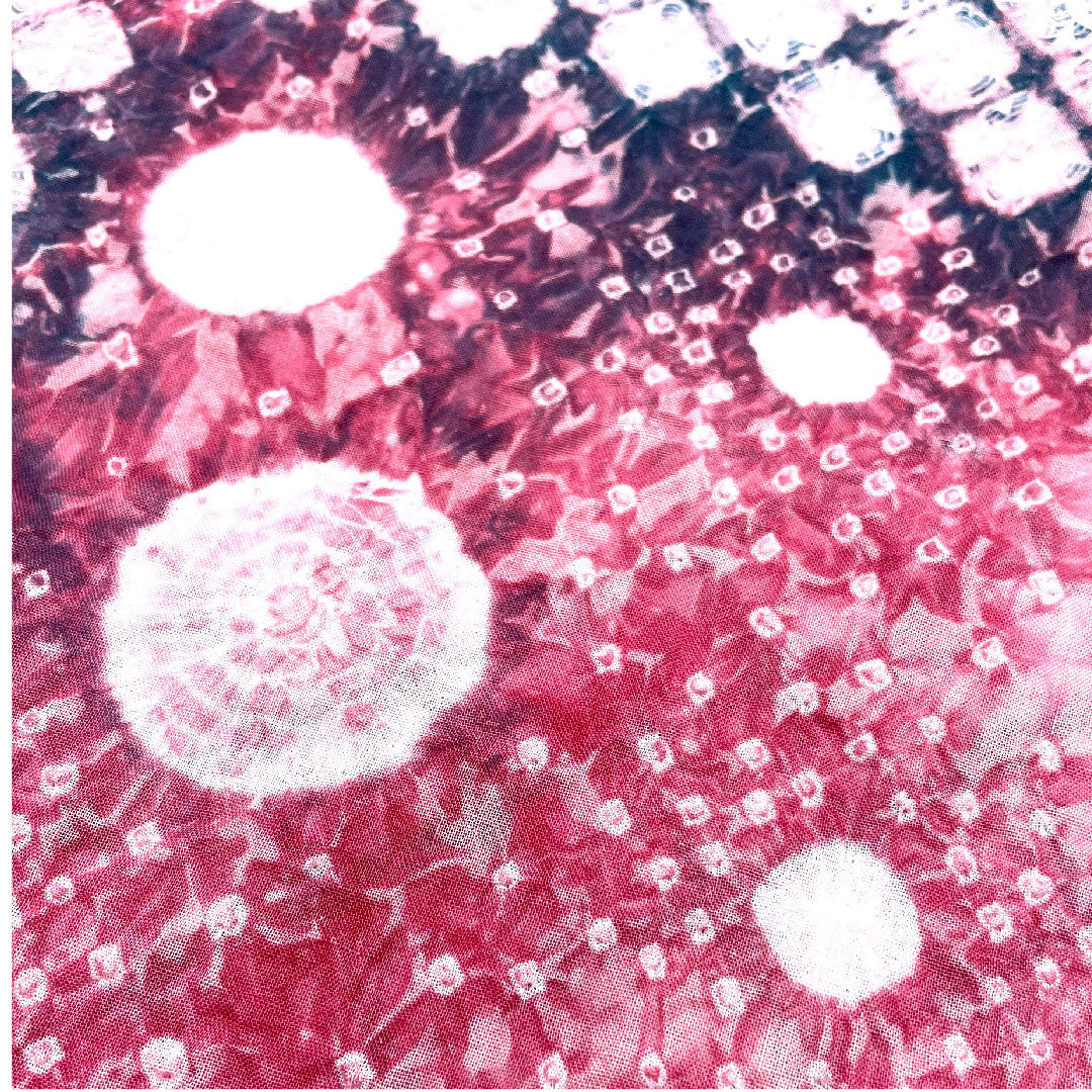 (新品)浴衣 有松鳴海本絞り 身丈163cm 裄丈68cm 市松 幾何学模様 木綿 NEWランク 単衣 身丈163cm 紫系 1118000681412