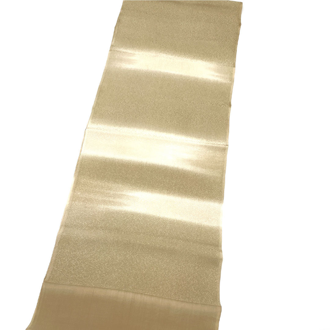 帯揚げ 正絹 Sランク セミフォーマル 亜麻色(あまいろ) 砥粉色(とのこいろ) ぼかし 古典柄 長さ約172cm 幅約30cm ベージュ系 1136001682925