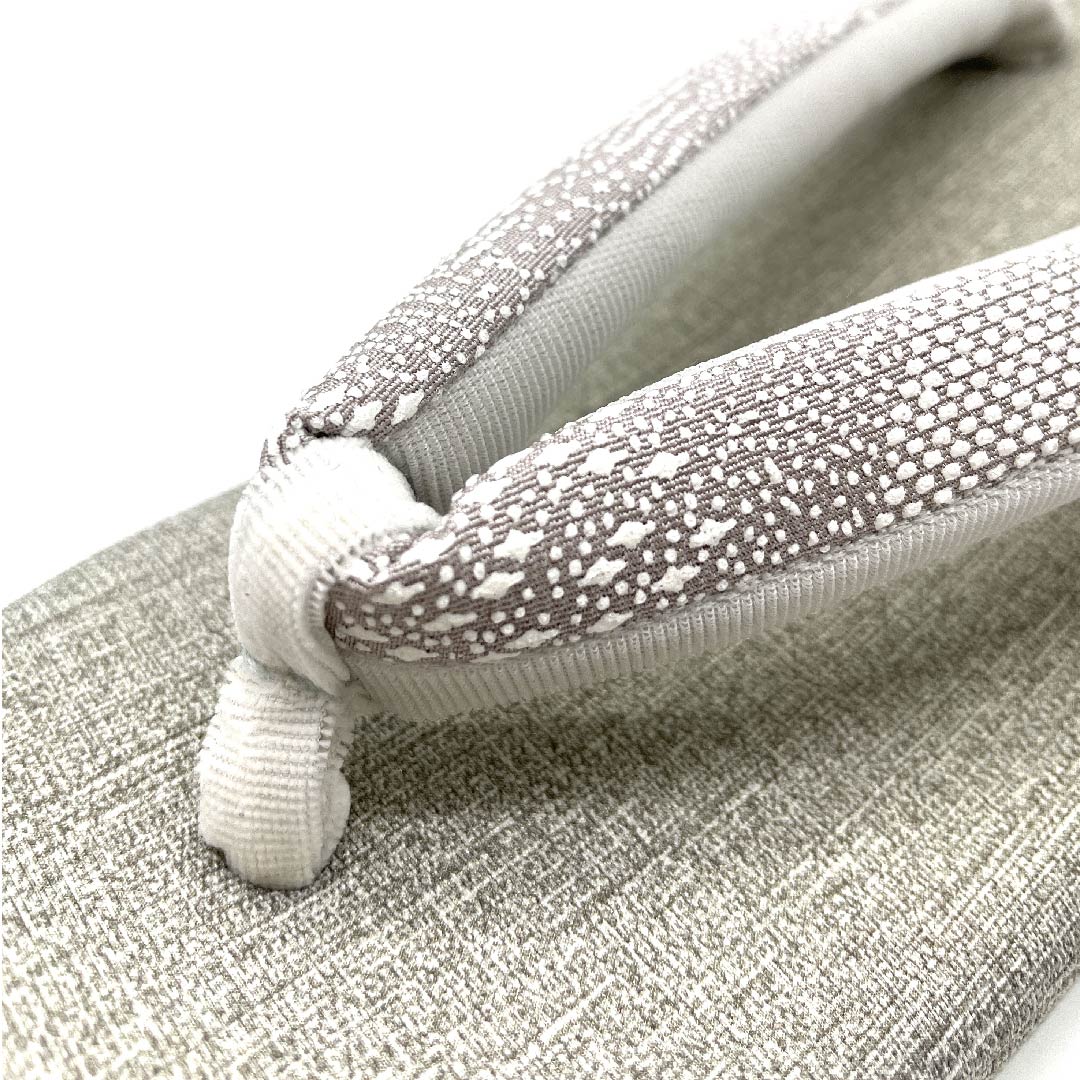 (New old stock) Sandals, synthetic leather, silk Inden, double-layered sole, casual, length 23cm, size M, grey, NEW rank, 1122001211222