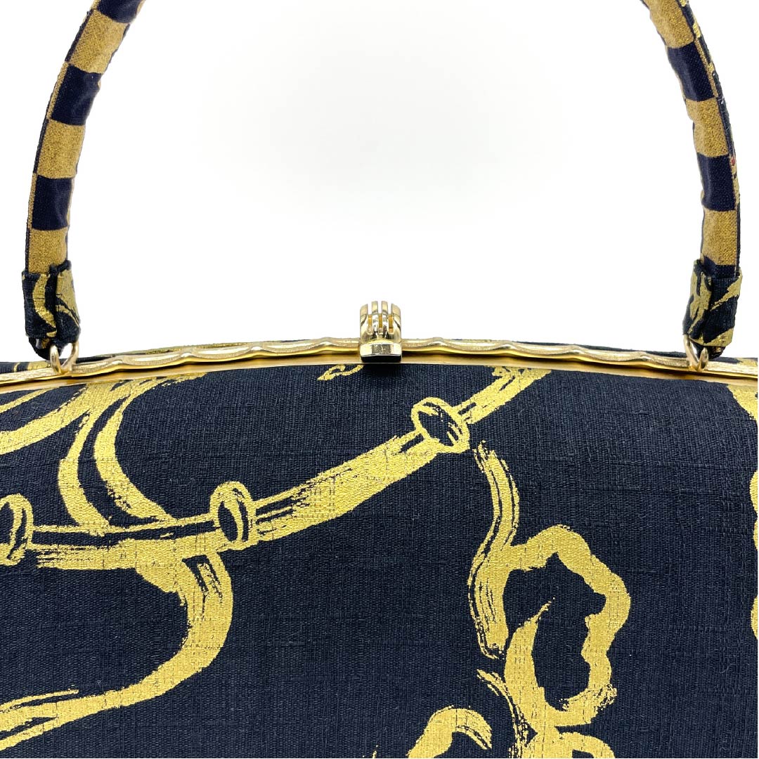 Casual Japanese style bag, black, Fujin, handmade by artist, black, new rank, 113900036110