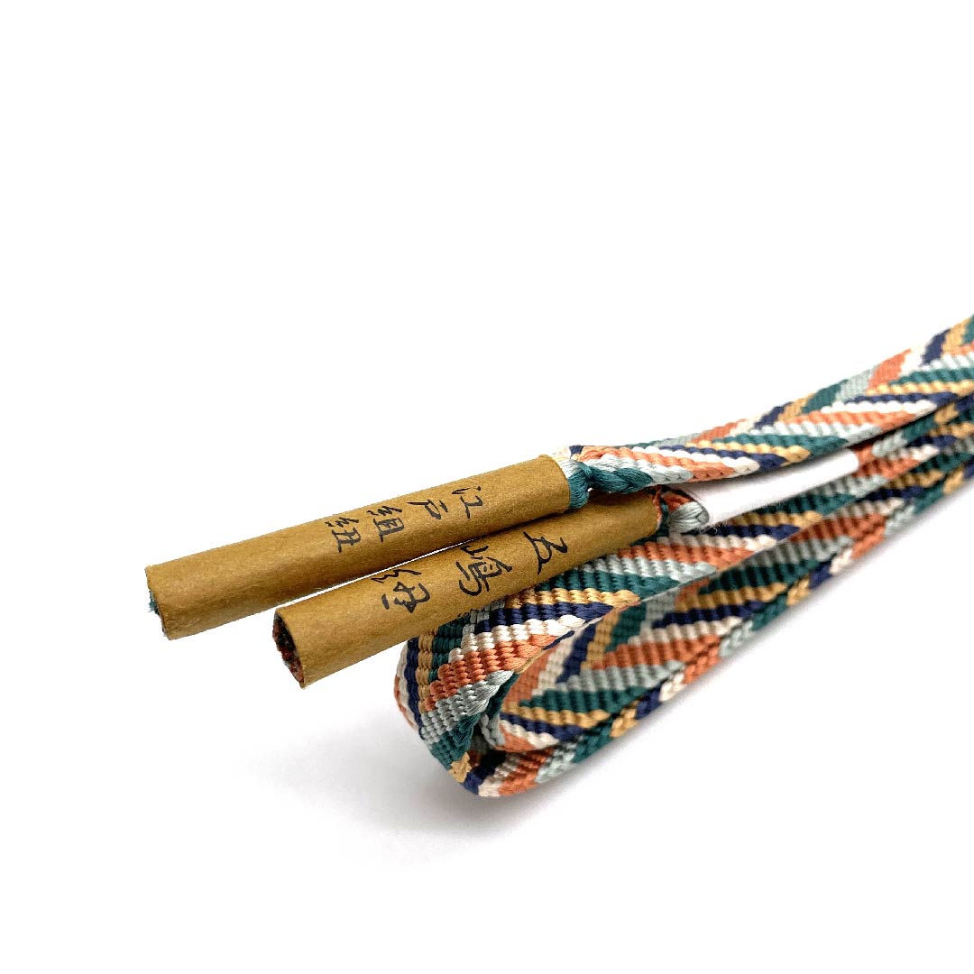(New old stock) Obijime, pure silk, quarter-length cord, gradation, Goshima cord, Edo braid, long, length approx. 175cm, width approx. 1.5cm, casual, S rank, gradation style, 1135001322999