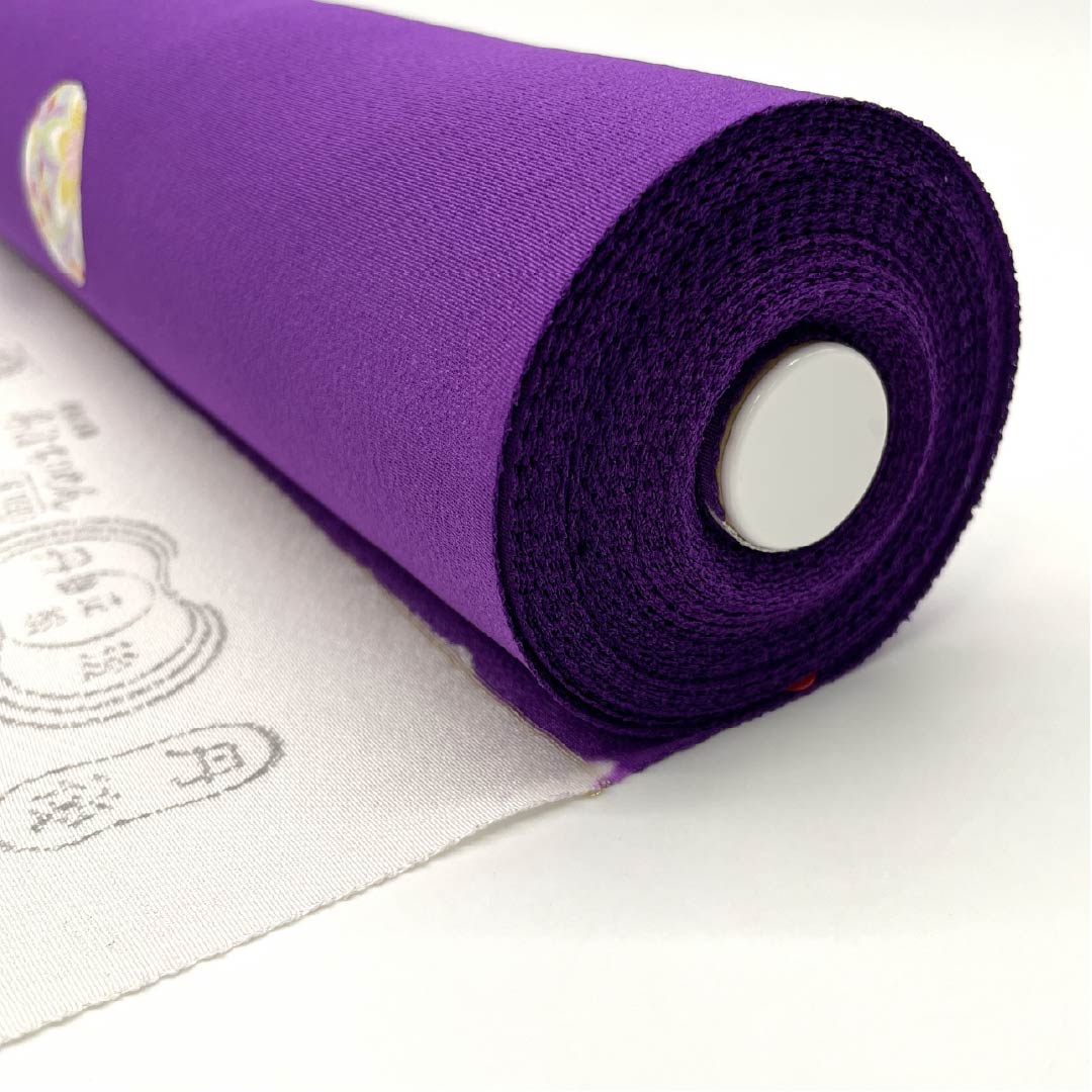 反物 小紋 正絹 紫色(むらさきいろ) 丹後ちりめん 毬 古典柄 NEWランク 紫系 1130001071920