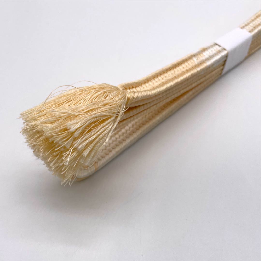 帯締め 正絹 Sランク 薄肉色(うすにくいろ) 長さ約157cm 幅約1.3cm カジュアル 橙系 1135004942326