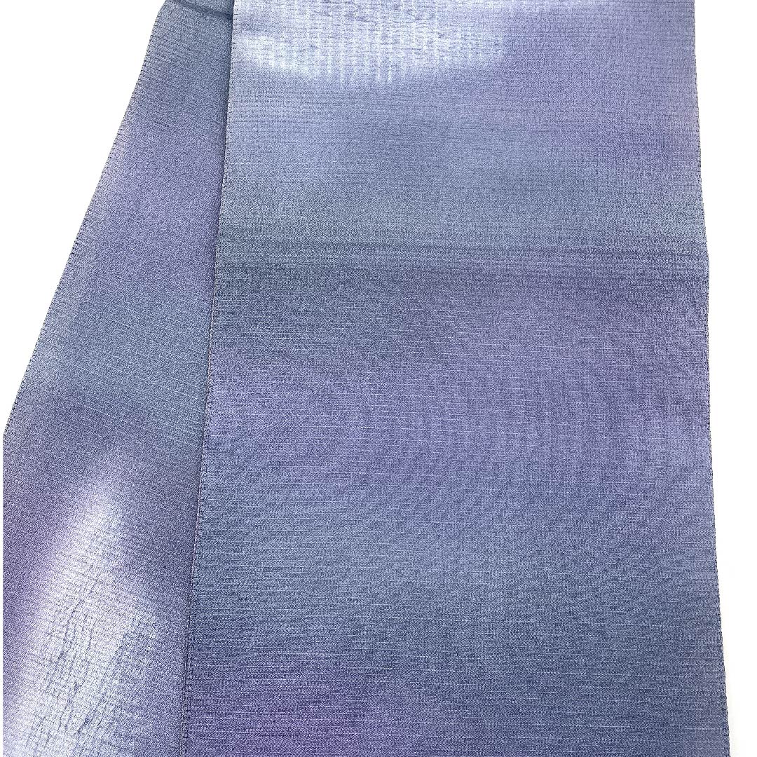 袋帯 江戸納戸色(えどなんどいろ) ぼかし 帯丈428cm 正絹 Aランク ポイント柄 カジュアル グラデーション系 1123007233399