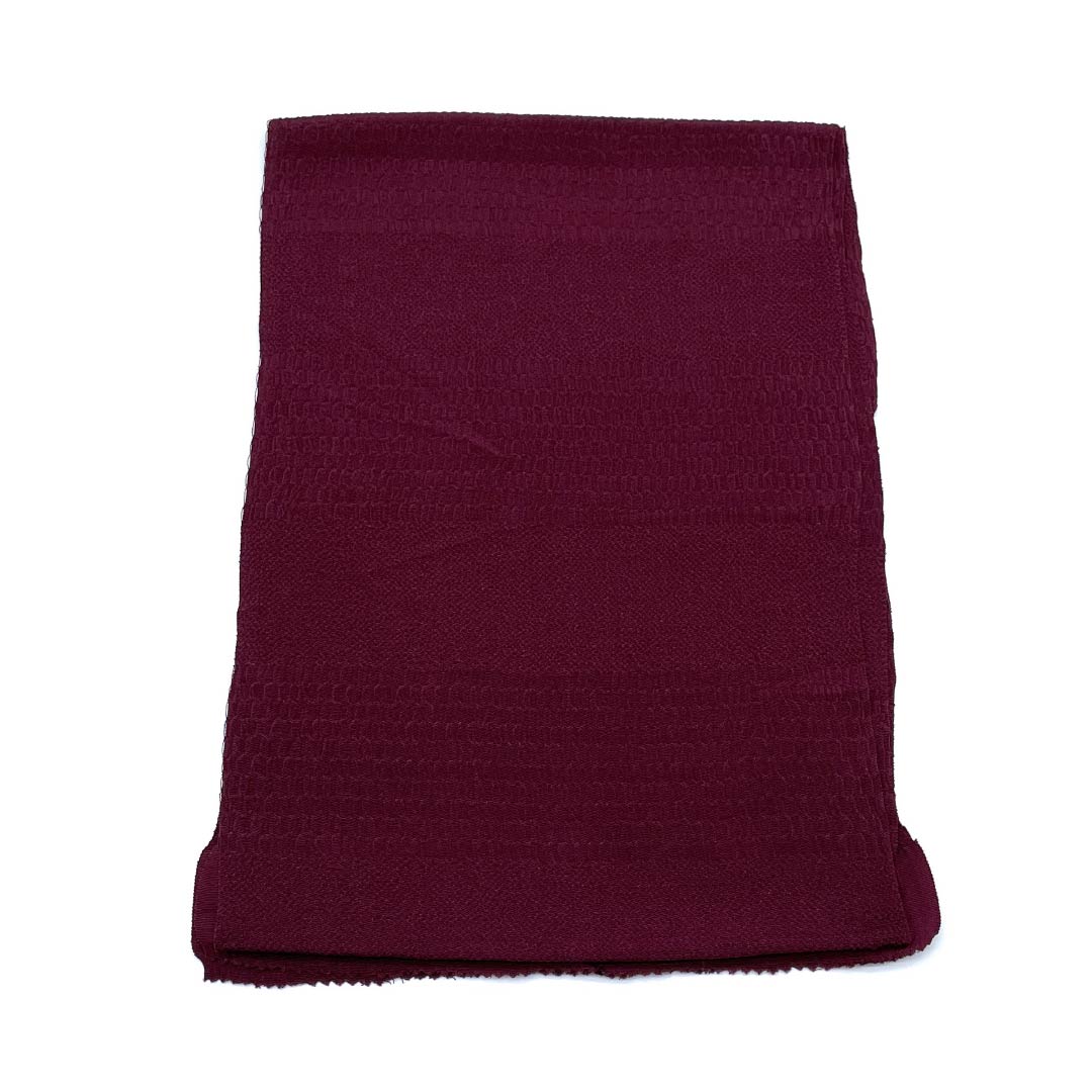 帯揚げ 正絹 カジュアル 桑の実色(くわのみいろ) 無地 長さ約166cm 幅約27cm Sランク 紫系 1136000452920