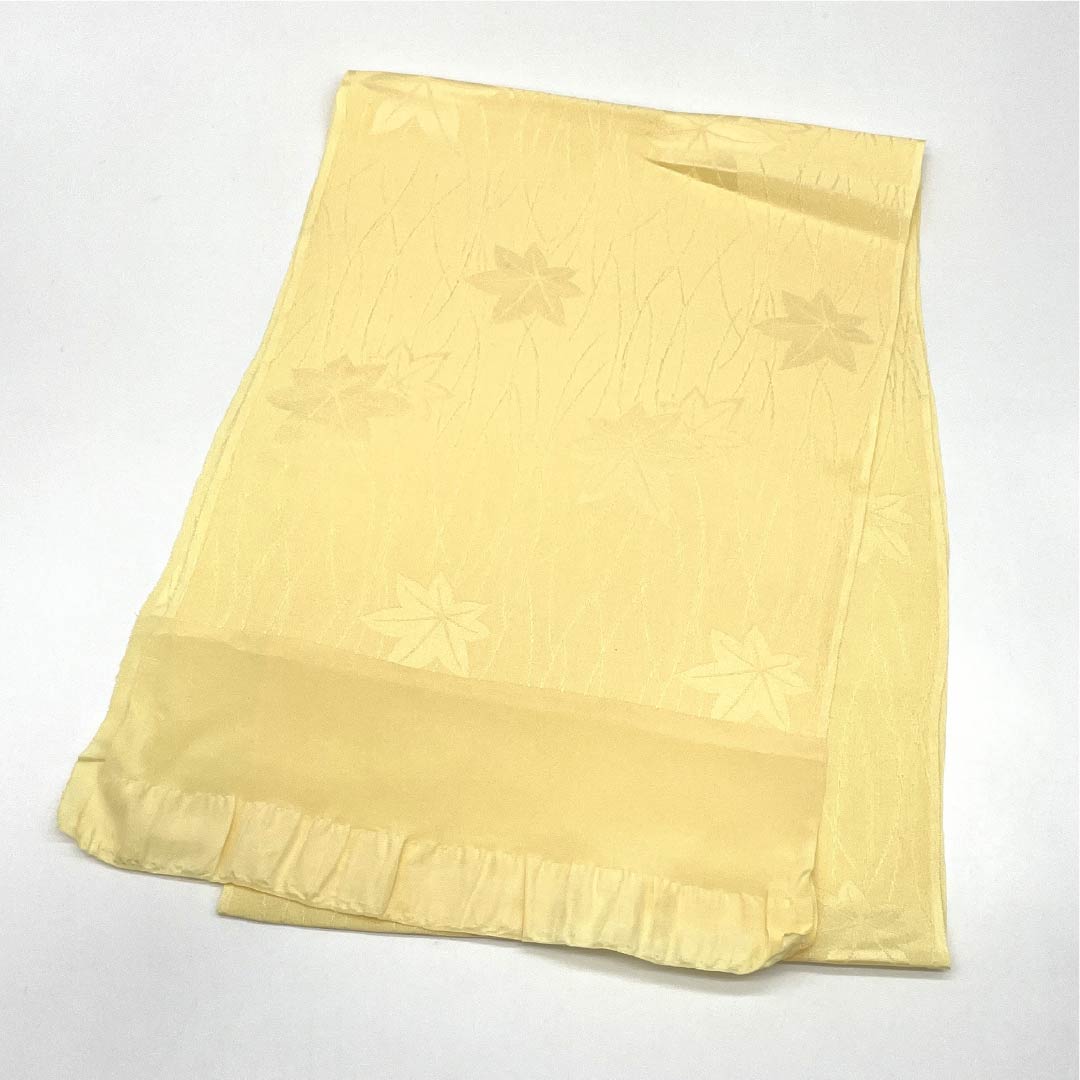 Obiage Silk A-Rank Semi-Formal Pale Yellow Maple Length approx. 164cm Width approx. 27.5cm Yellow 1136002873923