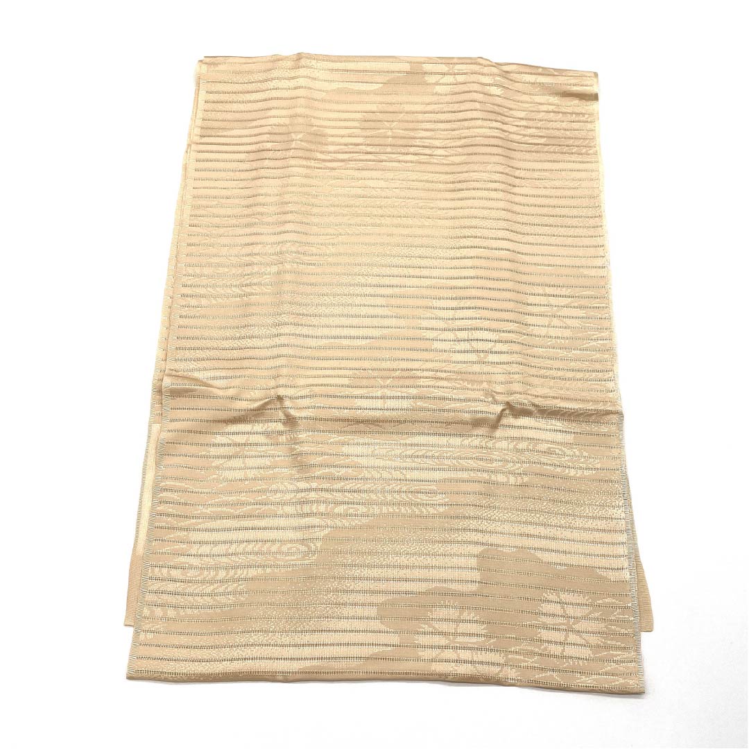 帯揚げ 正絹 セミフォーマル 薄肉色(うすにくいろ) 絽 夏用 撫子 長さ約176cm 幅約30cm Sランク ベージュ系 1136000682925