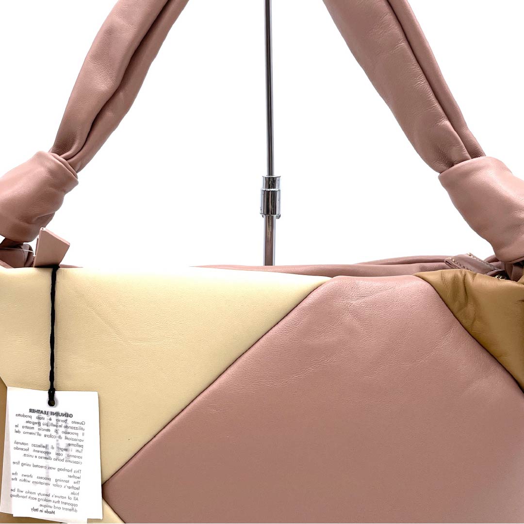 (新古品) 洋装バッグ 牛革 Aランク 新古品 牛革 ワンショルダー ピンク系 119700032313