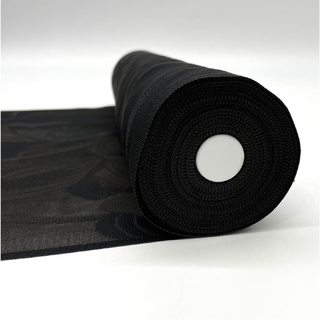 反物 小紋 正絹 涅色(くりいろ) 紋紗 植物模様 つた NEWランク 茶系 1130001241914