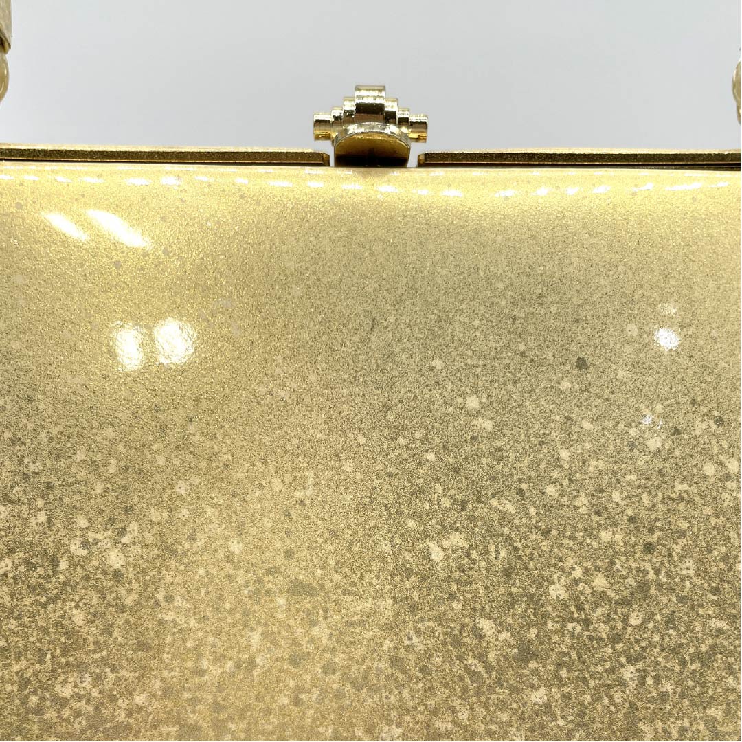 和装バック フォーマル 金色(きんいろ) シンプル 留袖用 たたき染め風 金系 Sランク 113900022221