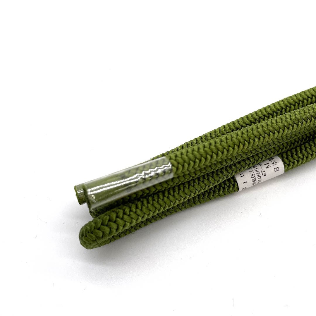 (New old stock) Obijime (sash fastener) Pure silk, quarter string, light green, rounded, new old stock, length approx. 153cm, width approx. 0.7cm, casual, S rank, green, 1135001262919