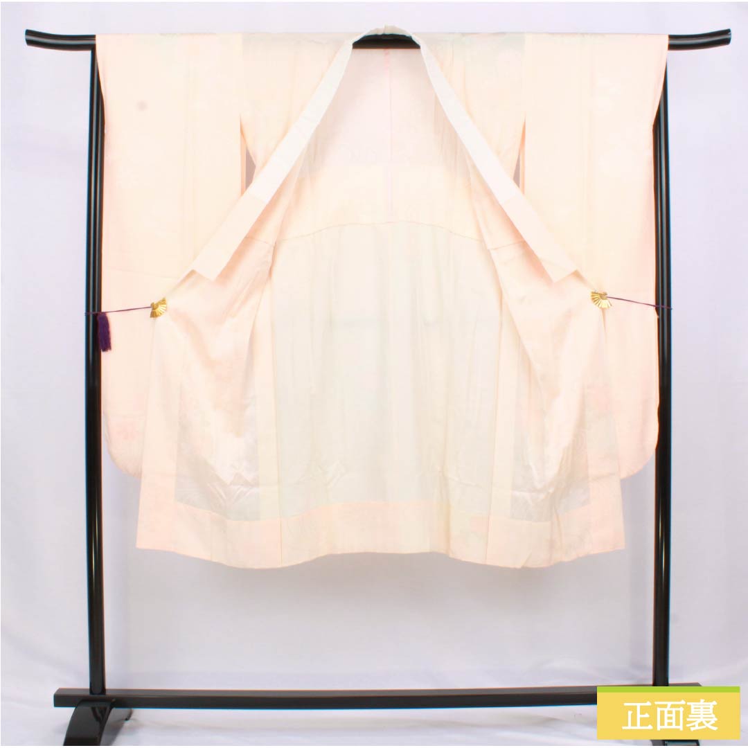 長襦袢 正絹 Sランク 身丈121cm 裄丈63.5cm 単衣 乙女色(おとめいろ) 吉祥文様 ピンク系 1129000792213